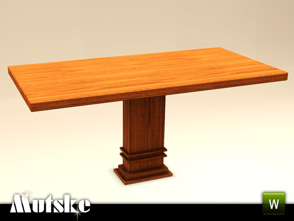 Sims 3 — Hunt Dining Table by Mutske — Part of the Hunt Diningroom. 2 Recolorable parts. Environment 4. Made by Mutske.