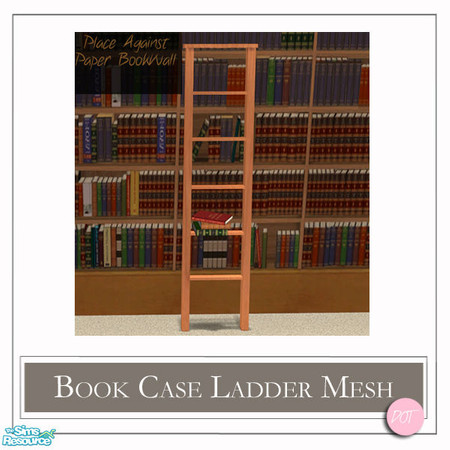 Sims 2 — Book Case Ladder Mesh by DOT — Invisible Book Cases. Book Case Ladder MESH. See jsf wallpaper design here on