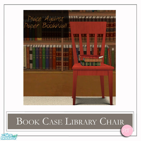 Sims 2 — jsf Book Case Library Red by DOT — Invisible Book Cases. jsf BookCase Library Chair Red See jsf wallpaper