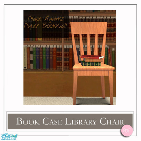 Sims 2 — jsf Book Case Library Chair MESH by DOT — Invisible Book Cases. jsf BookCase Library Chair MESH See jsf