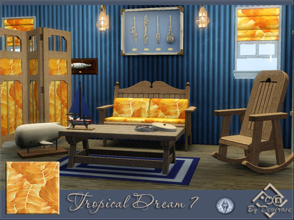 Sims 3 — Tropical Dream 7 by Devirose — Tropical pattern ideal for your holidays or tropical lots.Conceived initially for