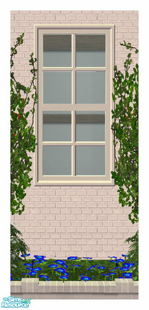 Sims 2 — BH Plain Short Window 1Tile Straight by simtomatic — In order to use this file, you'll need the Master File, BH