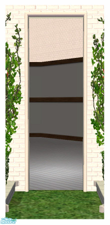 Sims 2 — BH - Arch 1Tile DIAGONAL by simtomatic — This object requires the Beach House Shuttered Window 2Tile. You will
