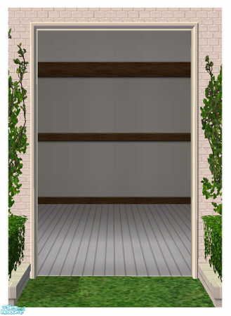 Sims 2 — BH - Arch 2Tile STRAIGHT by simtomatic — This object requires the Beach House Shuttered Window 2Tile, available