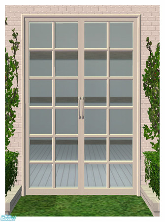 Sims 2 — BH - Full Glass Door 2Tile STRAIGHT by simtomatic — This object requires the Beach House Shuttered Window 2Tile,
