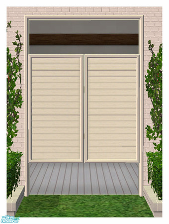 Sims 2 — BH - Saloon Door 2Tile STRAIGHT by simtomatic — This object requires the Beach House Shuttered Window 2Tile,