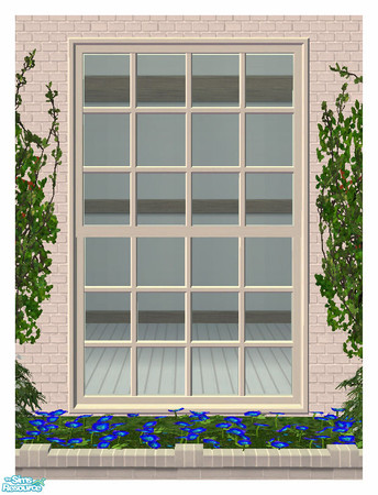 Sims 2 — BH Plain Long Window 2Tile Straight by simtomatic — In order to use this file, you'll need the Master File, BH