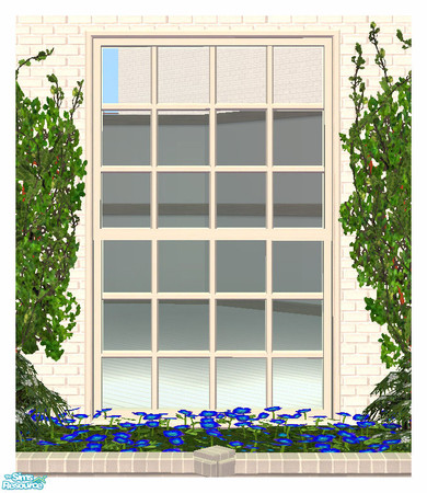 Sims 2 — BH Plain Long Window 2Tile Diagonal by simtomatic — In order to use this file, you'll need the Master File, BH