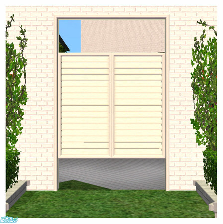 Sims 2 — BH - Saloon Door 2Tile DIAGONAL by simtomatic — This object requires the Beach House Shuttered Window 2Tile. You