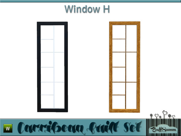 Sims 3 — Caribbean Built Window H by BuffSumm — Part of the *Caribbean Built Set* ***TSRAA***