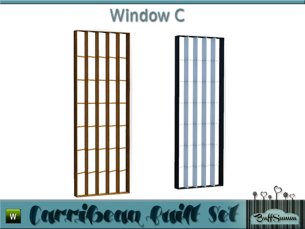 Sims 3 — Caribbean Built Window C by BuffSumm — Part of the *Caribbean Built Set* ***TSRAA***