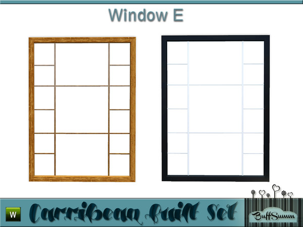Sims 3 — Caribbean Built Window E by BuffSumm — Part of the *Caribbean Built Set* ***TSRAA***