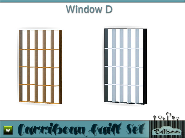 Sims 3 — Caribbean Built Window D by BuffSumm — Part of the *Caribbean Built Set* ***TSRAA***