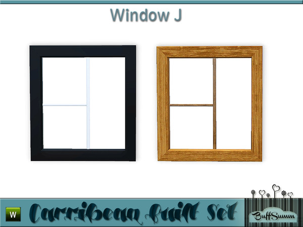 Sims 3 — Caribbean Built Window J by BuffSumm — Part of the *Caribbean Built Set* ***TSRAA***