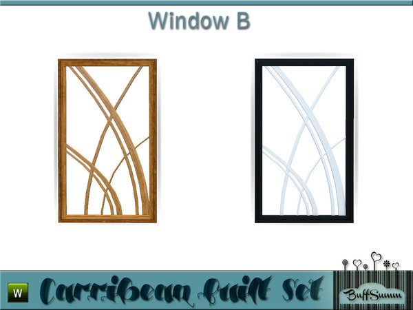 Sims 3 — Caribbean Built Window B by BuffSumm — Part of the *Caribbean Built Set* ***TSRAA***