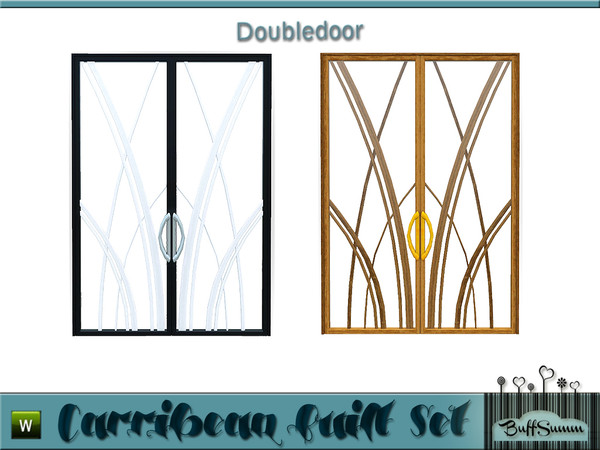Sims 3 — Caribbean Built Doubledoor by BuffSumm — Part of the *Caribbean Built Set* ***TSRAA***