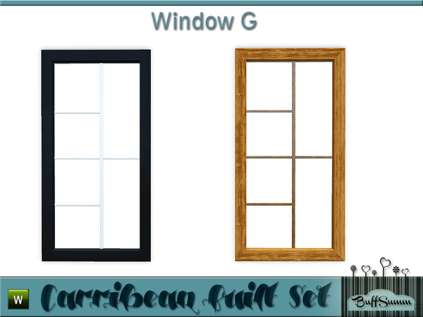 Sims 3 — Caribbean Built Window G by BuffSumm — Part of the *Caribbean Built Set* ***TSRAA***