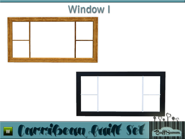 Sims 3 — Caribbean Built Window I by BuffSumm — Part of the *Caribbean Built Set* ***TSRAA***