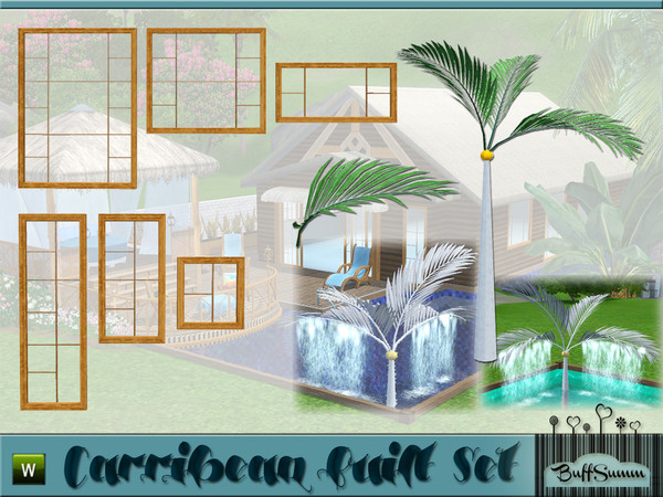 Sims 3 — Carribean Built Set Pt. 1 by BuffSumm — Built up a Dreamresort with this exclusiv Carribean Styled Objects.