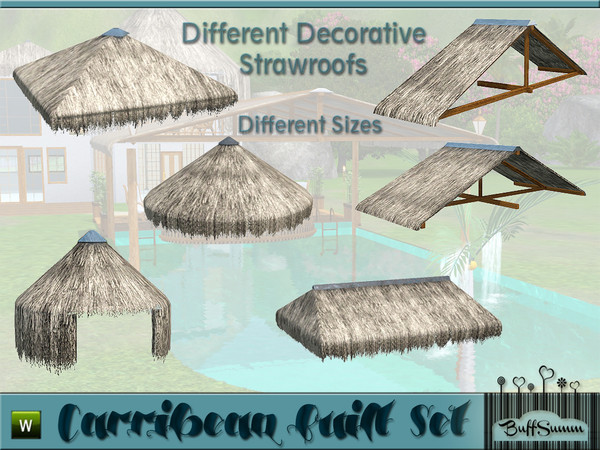 Sims 3 — Carribean Built Set Pt.  2 by BuffSumm — Built up a Dreamresort with this exclusiv Carribean Styled Objects.