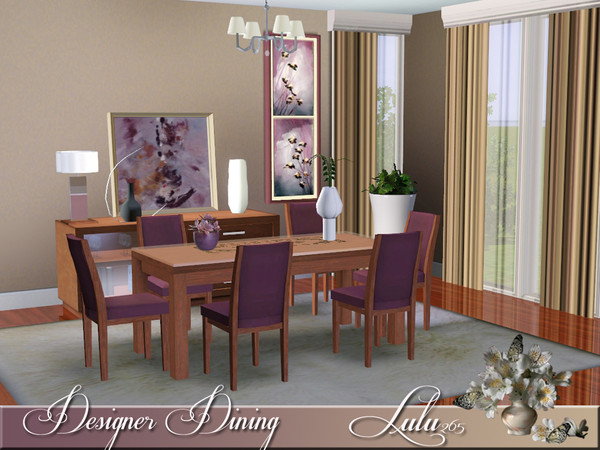 Sims 3 — Designer Dining by Lulu265 — This is the second in the Designer Series, a dining room , that can be either