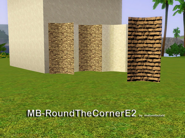 Sims 3 — MB-RoundTheCornerE2 by matomibotaki — MB-RoundTheCornerE2, on the left side curved column to give your building