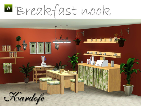 Sims 3 — kar Breakfast nook by kardofe — Breakfast nook where sims can prepare and take juices, toast and sandwiches and