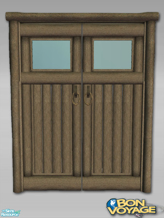 Sims 2 — Mountain Double Door - Mesh by Shakeshaft — Part of a set of additional Mountain Doors and Windows, set includes