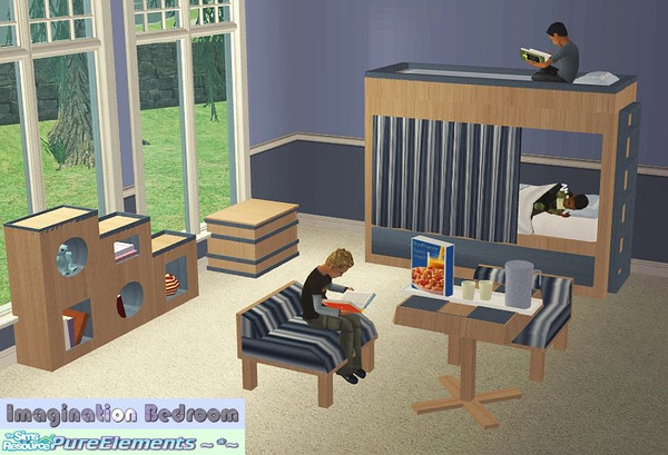 Sims 2 — Imagination Bedroom Set by SaeraMaples — A place for your Sim children to grow and learn.