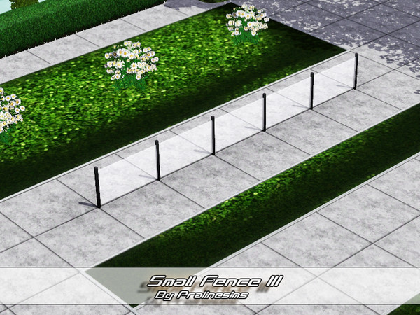 Sims 3 — Small Fence 3 by Pralinesims — By Pralinesims
