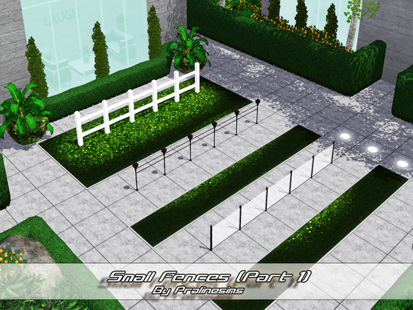 Sims 3 — Small Fences by Pralinesims — By Pralinesims