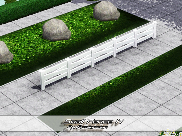 Sims 3 — Small Fence 4 by Pralinesims — By Pralinesims