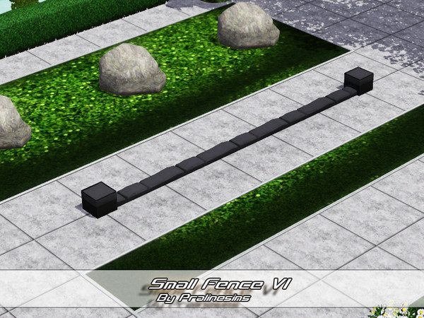 Sims 3 — Small Fence 6 by Pralinesims — By Pralinesims