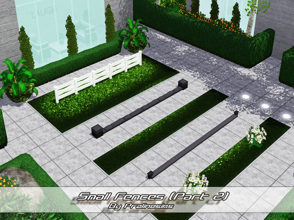 Sims 3 — Small Fences 2 by Pralinesims — By Pralinesims