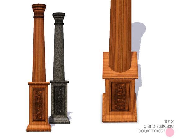 Sims 3 — 1912 GS Column Mesh by DOT — 1912 Grand Staircase Column Mesh by DOT of The Sims Resource