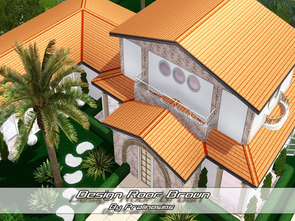 Sims 3 — Design Roof Brown by Pralinesims — by Pralinesims