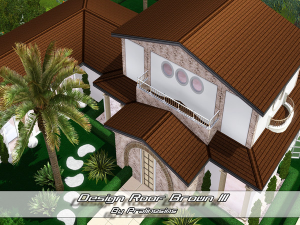 Sims 3 — Design Roof Brown III by Pralinesims — by Pralinesims