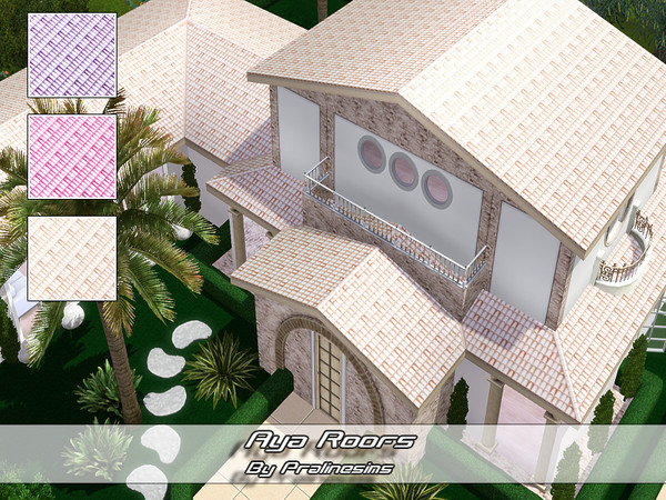 Sims 3 — Aya Roofs by Pralinesims — By Pralinesims