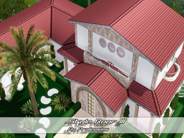 Sims 3 — Style Roof III by Pralinesims — By Pralinesims