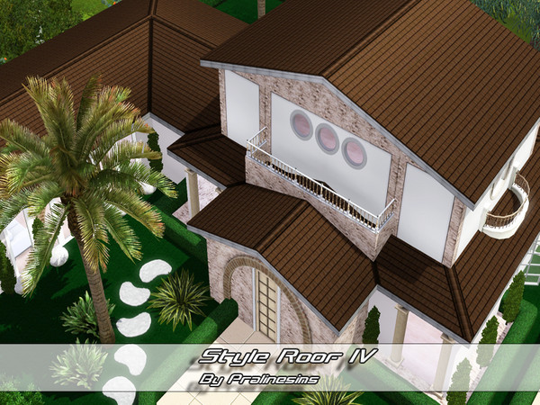 Sims 3 — Style Roof IV by Pralinesims — By Pralinesims