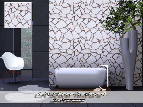 Sims 3 — L.A. Stone Texture by Pralinesims — By Pralinesims :under Rock-Stone