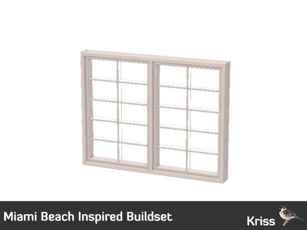 Sims 3 — Miami Beach Window - 2 tile A by Kriss — Sleek and simple modern window. Made by Kriss@TSR. TSRAA.