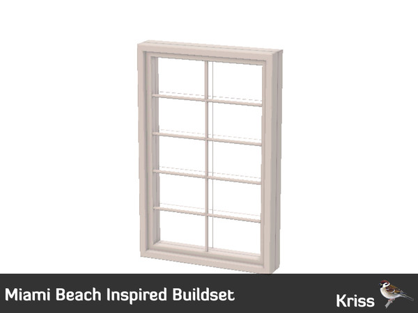 Sims 3 — Miami Beach Window - 1 tile by Kriss — Sleek and simple modern window. Made by Kriss@TSR. TSRAA.
