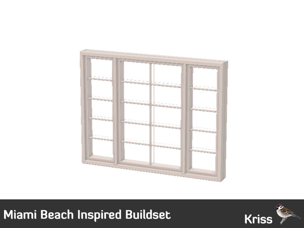 Sims 3 — Miami Beach Window - 2 tile C by Kriss — Sleek and simple modern window. Made by Kriss@TSR. TSRAA.