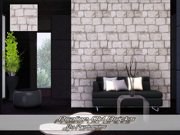 Sims 3 — Praline Old Bricks by Pralinesims — By Pralinesims under: Masonry