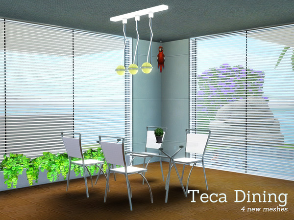 Sims 3 — Teca Dining by Angela — Another walk down memory lane, today i bring you my Teca Dining set. A very contemporary
