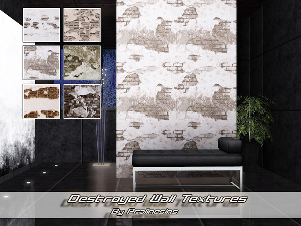 Sims 3 — Destroyed Wall Textures by Pralinesims — By Pralinesims