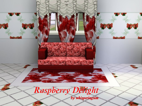 Sims 3 — Raspberry Delight whisperingsim by whisperingsim — Raspberry Delight is a rather fruity, 3 pattern set,