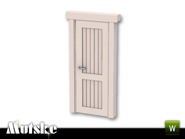 Sims 3 — Fana Door Single 2x1 by Mutske — Scandinavian type of door to match the Fana Buildingset. Made of good quality