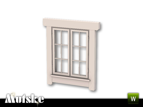 Sims 3 — Fana Window Counter Single 2x1 by Mutske — Scandinavian type of window. Made of good quality timber and good